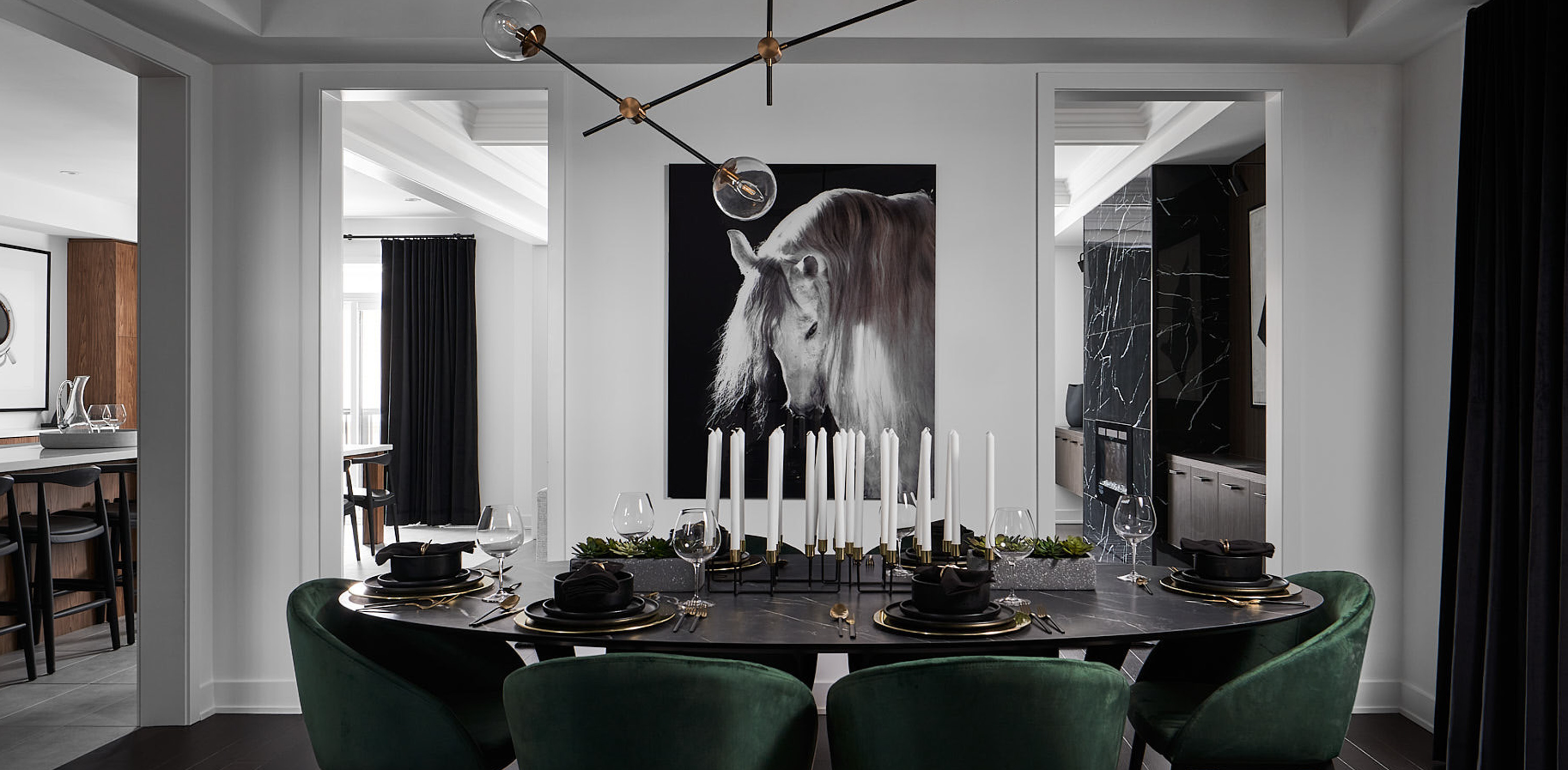 Decorated room